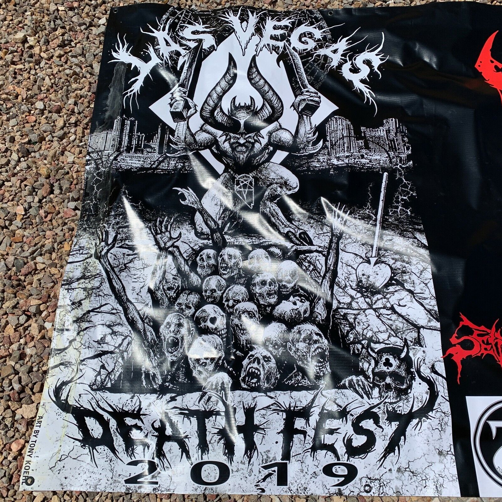 2019 Las Vegas Death Fest XI Heavy Metal Concert Banner Poster Festival Devil - Image 3