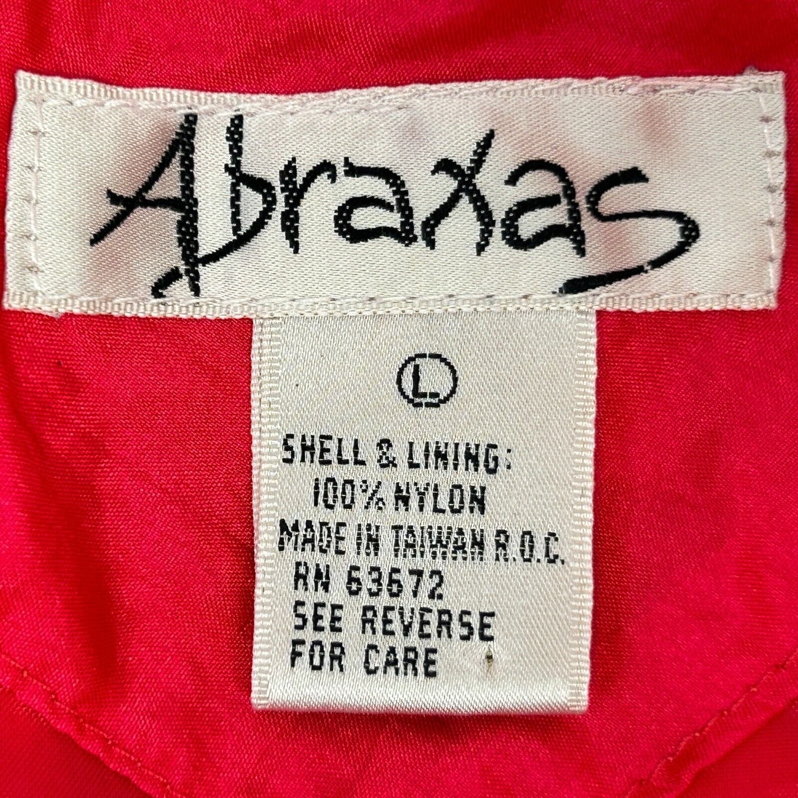 Vintage 80s Abraxas Jacket Womens L Large Red Puffy Shoulder Pads Windbreaker - Image 6