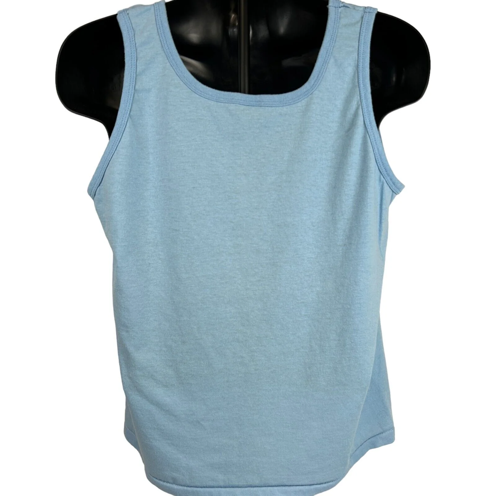 Vintage 80s Antelope Valley Alfalfa Festival Tank Top Shirt USA Blue L Large - Image 3