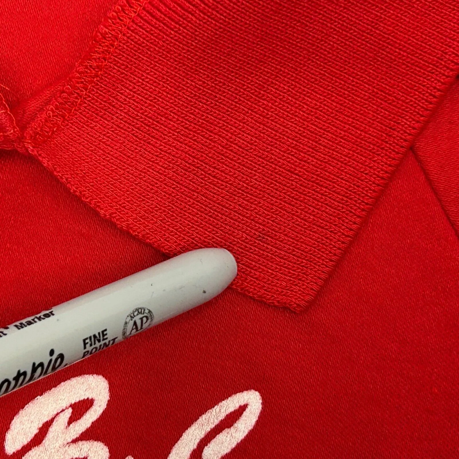 Vintage 80s BCC Country Club Tennis Polo Shirt Made In USA Red Womens L Large - Image 4