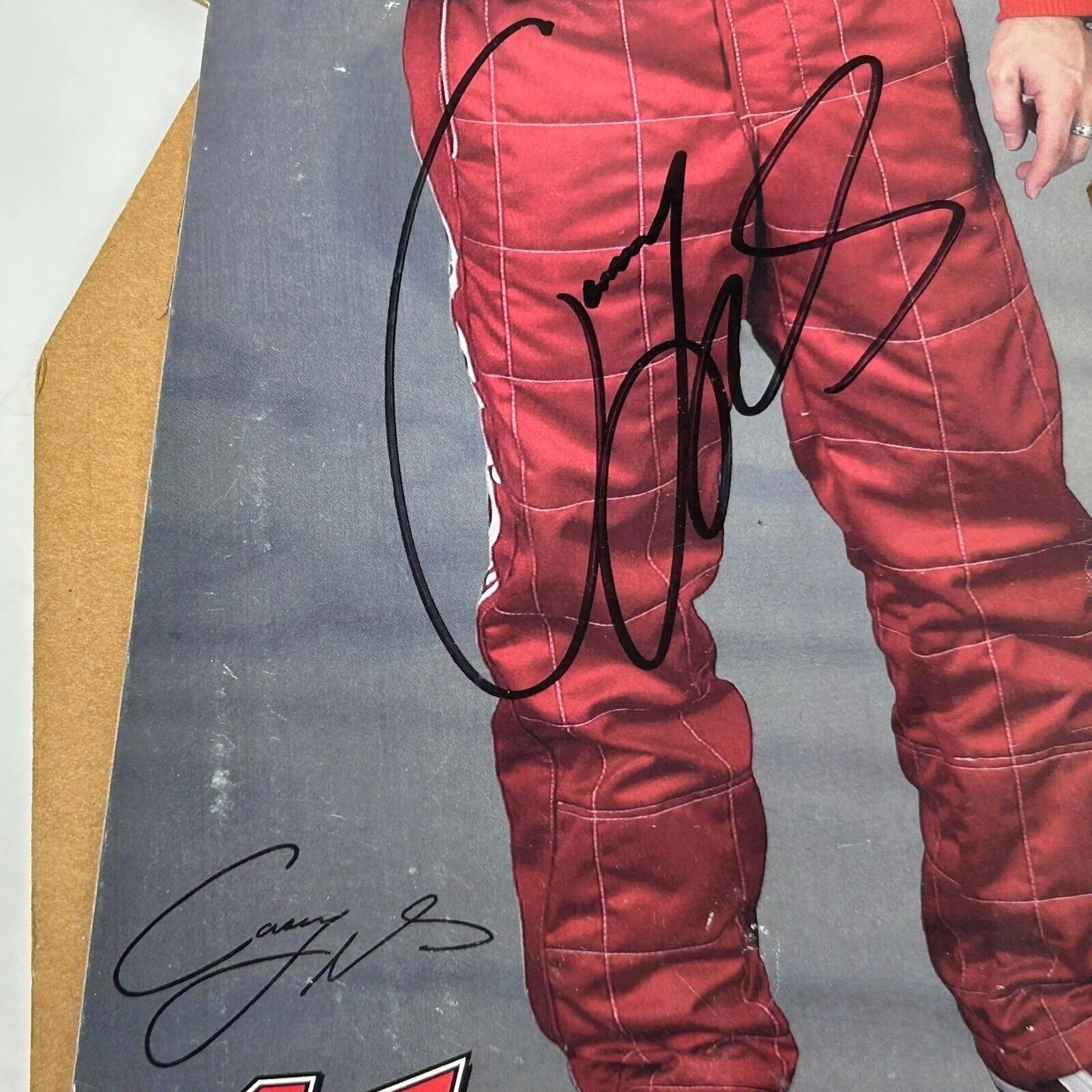 NASCAR Carl Edwards Casey Mears Signed Photos Autographed Motorsports 14 in - Image 4