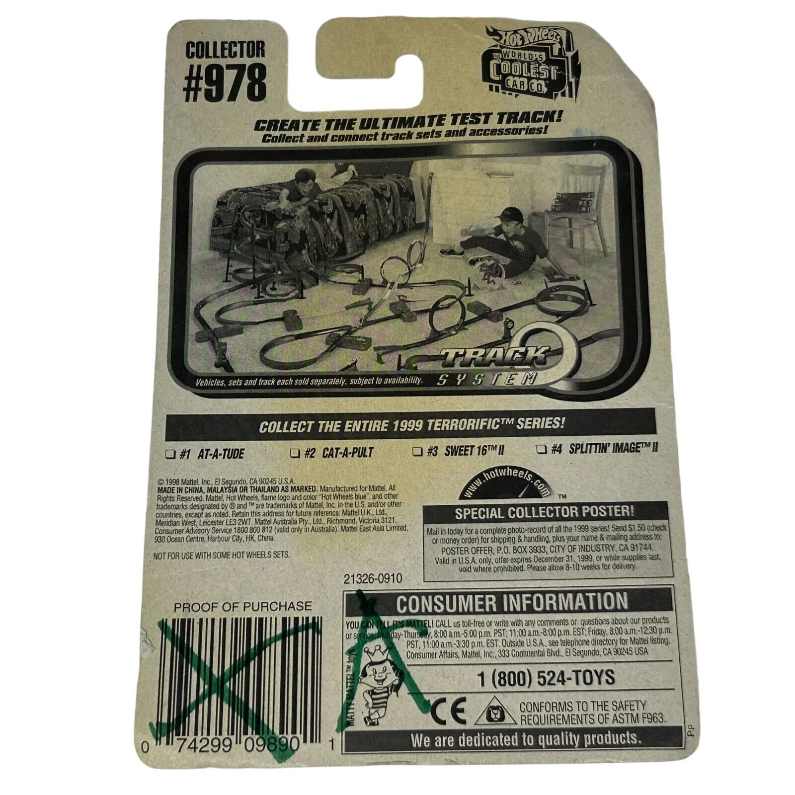 Cat-A-Pult Hot Wheels Diecast Car Orange Collectible Vehicle Vintage 90s 1999 - Image 3