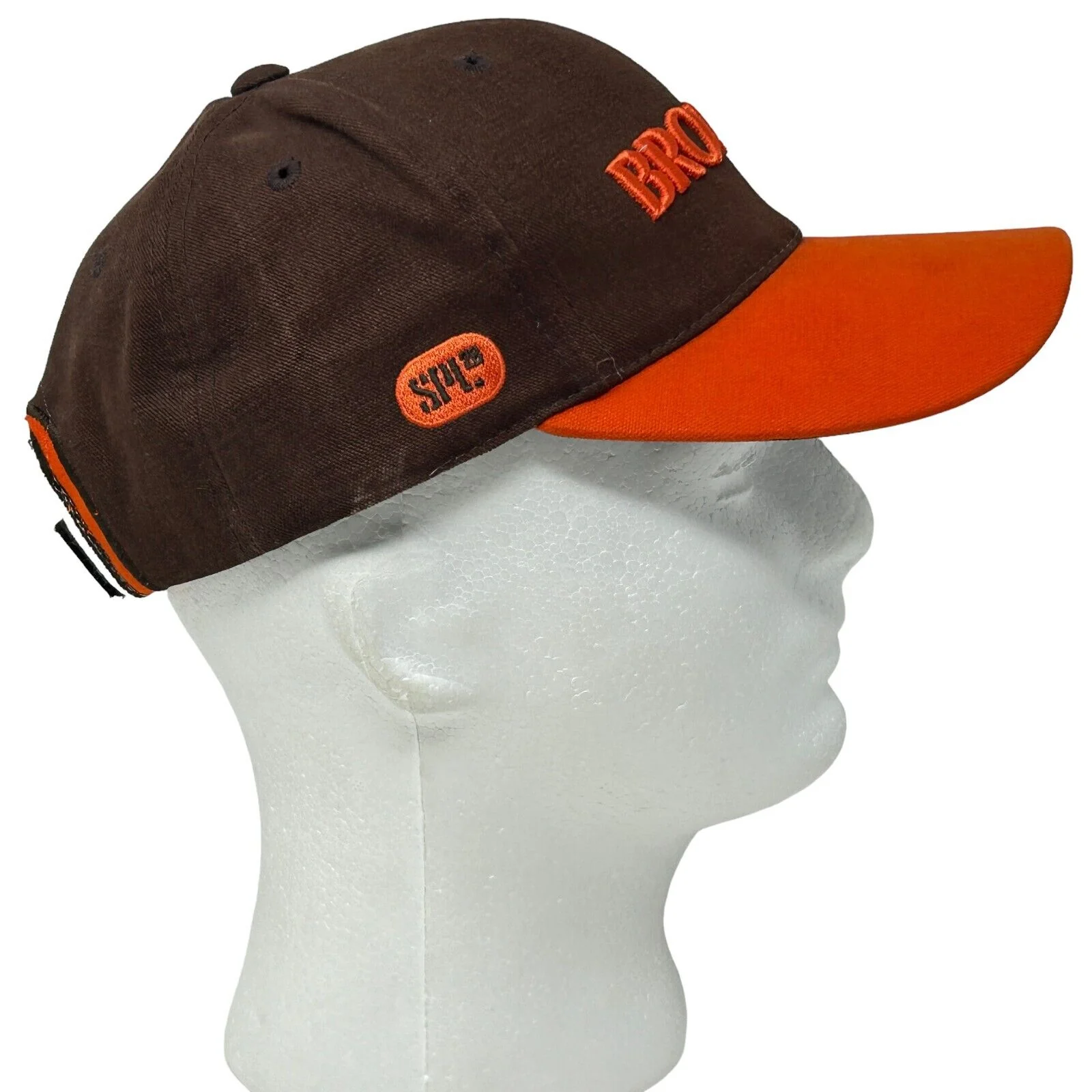 Vintage Y2Ks Cleveland Browns Hat Baseball Cap Brown NFL Football Strapback - Image 10