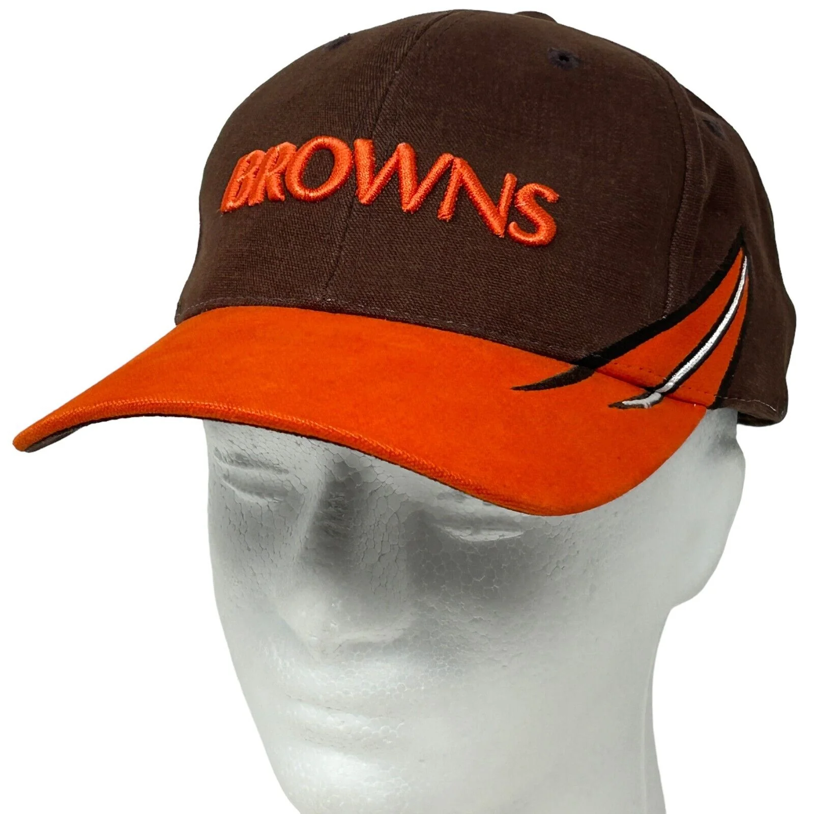 Vintage Y2Ks Cleveland Browns Hat Baseball Cap Brown NFL Football Strapback - Image 13