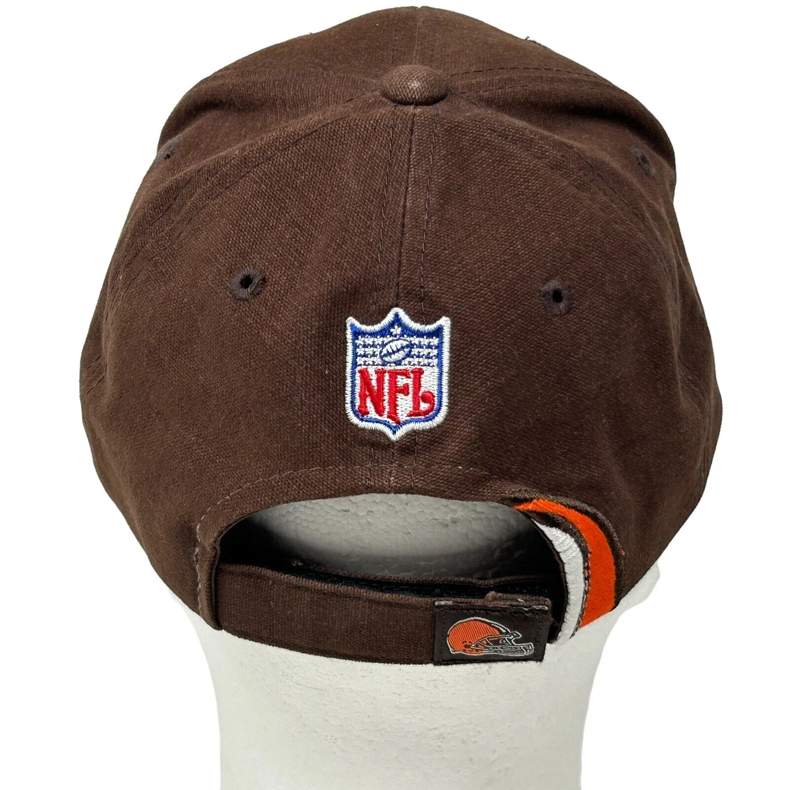 Vintage Y2Ks Cleveland Browns Hat Baseball Cap Brown NFL Football Strapback - Image 3