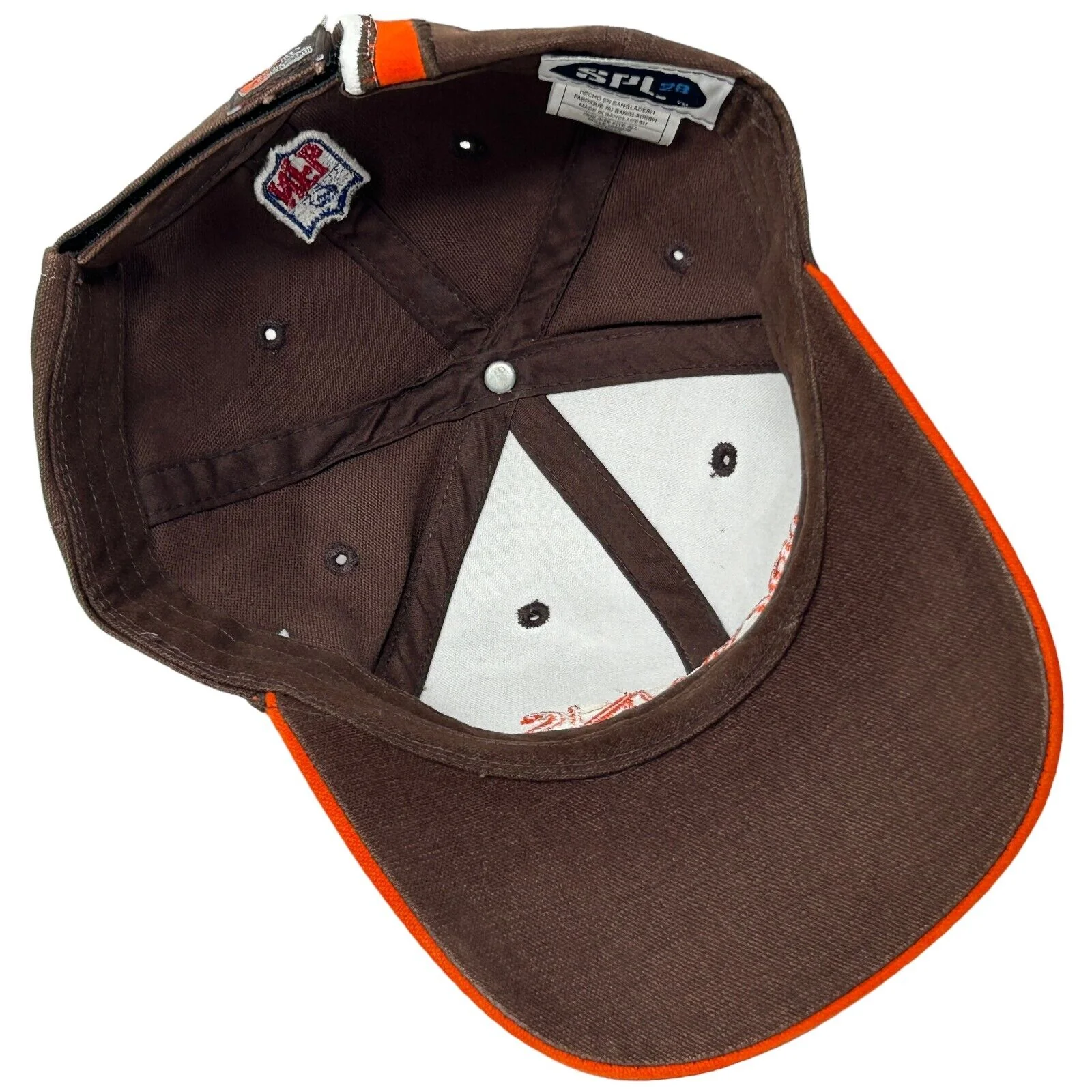 Vintage Y2Ks Cleveland Browns Hat Baseball Cap Brown NFL Football Strapback - Image 4