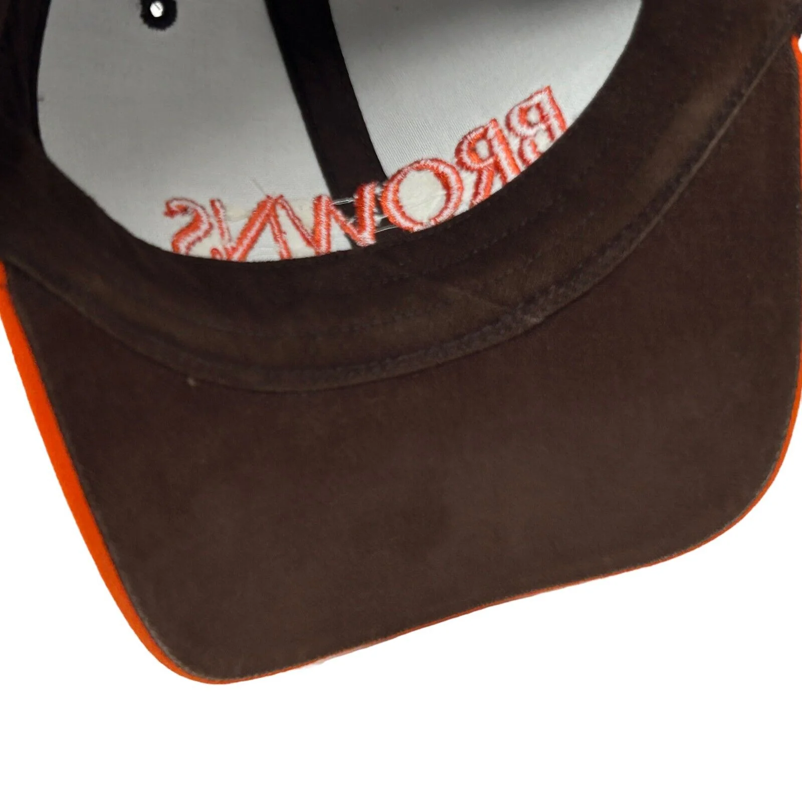 Vintage Y2Ks Cleveland Browns Hat Baseball Cap Brown NFL Football Strapback - Image 5