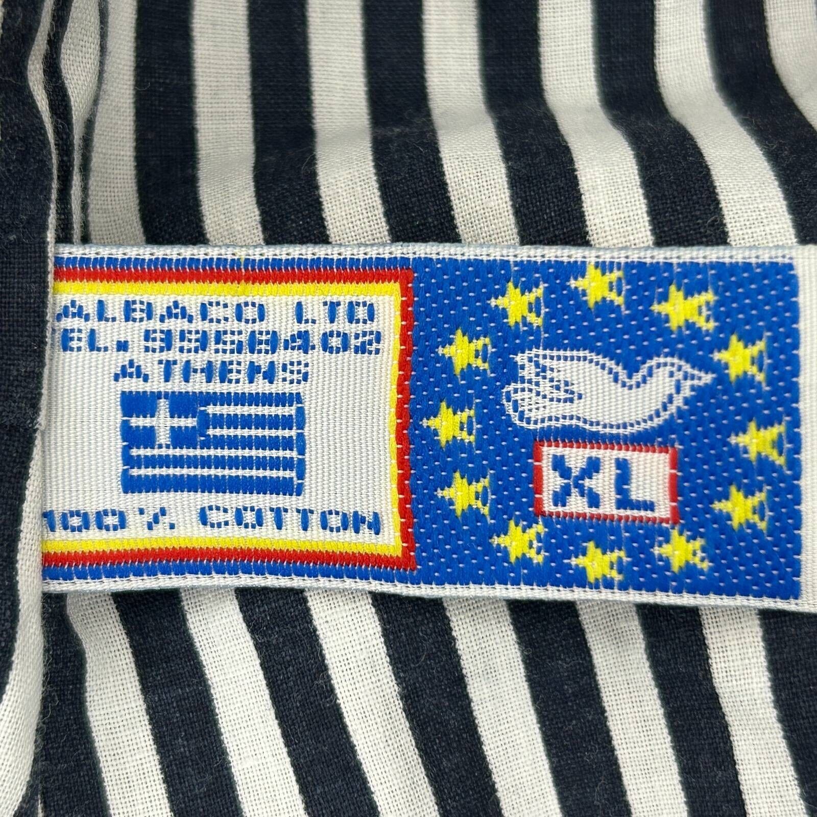 Vintage 90s Greece Satin Jacket Cruising the Aegean Sea Blue Womens XL X-Large - Image 7