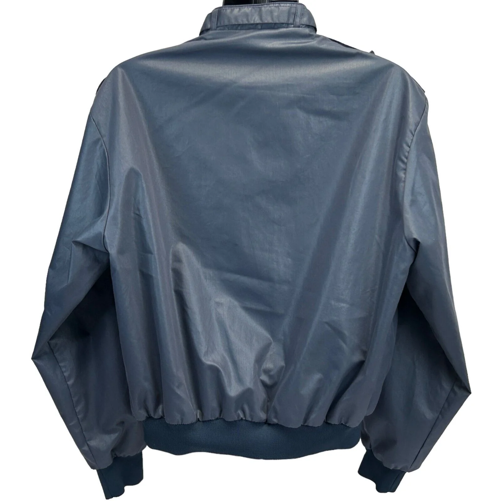 Vintage 80s Dunbrooke Cafe Racer Jacket 1988 Windbreaker Blue Mens XL X-Large - Image 3