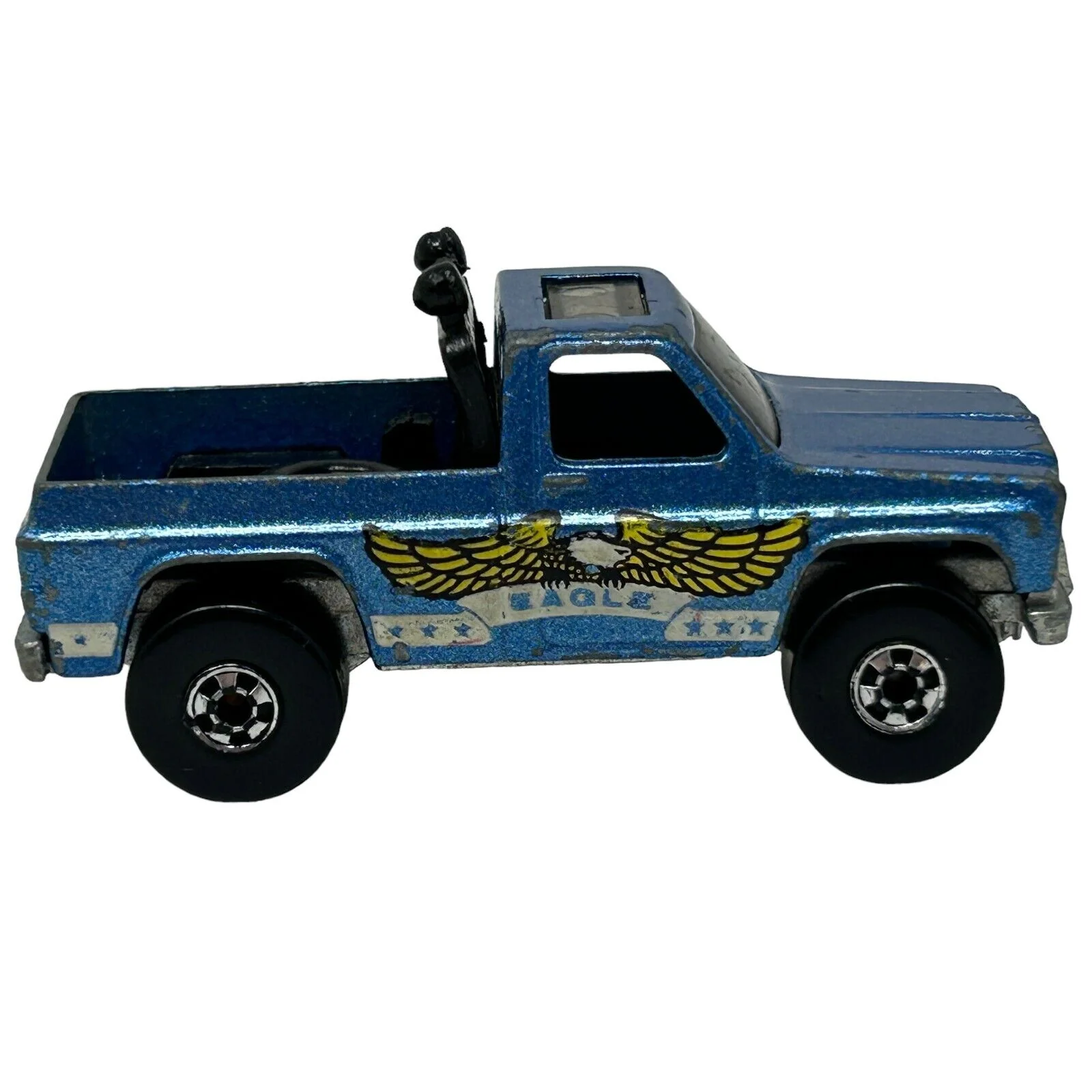 Eagle Bywayman Hot Wheels Diecast Car Pickup Truck Chevy Silverado Blue Vintage - Image 5