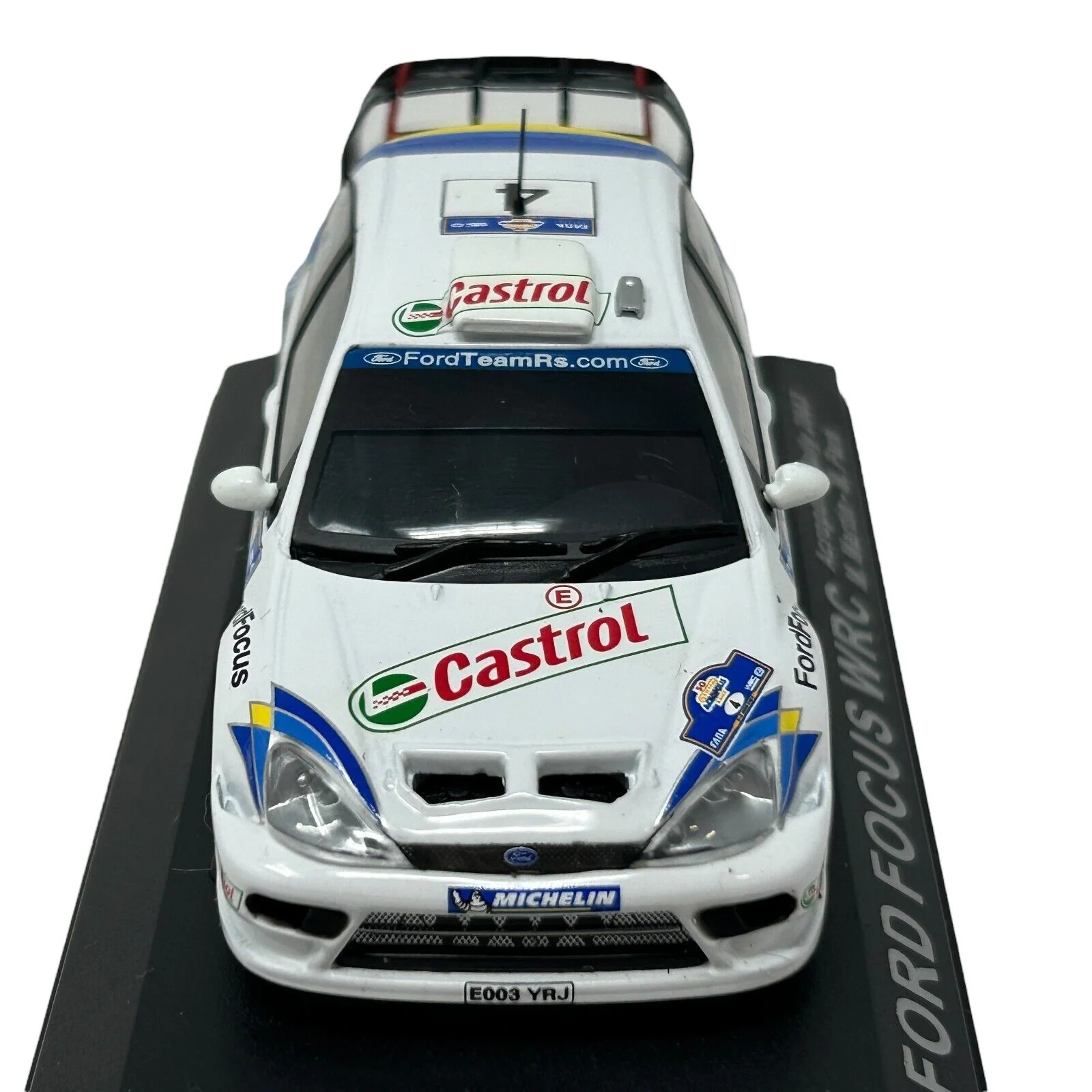 Ford Focus RS WRC Acropolis Rally 2003 Diecast Race Car 1/43 Altaya White - Image 7