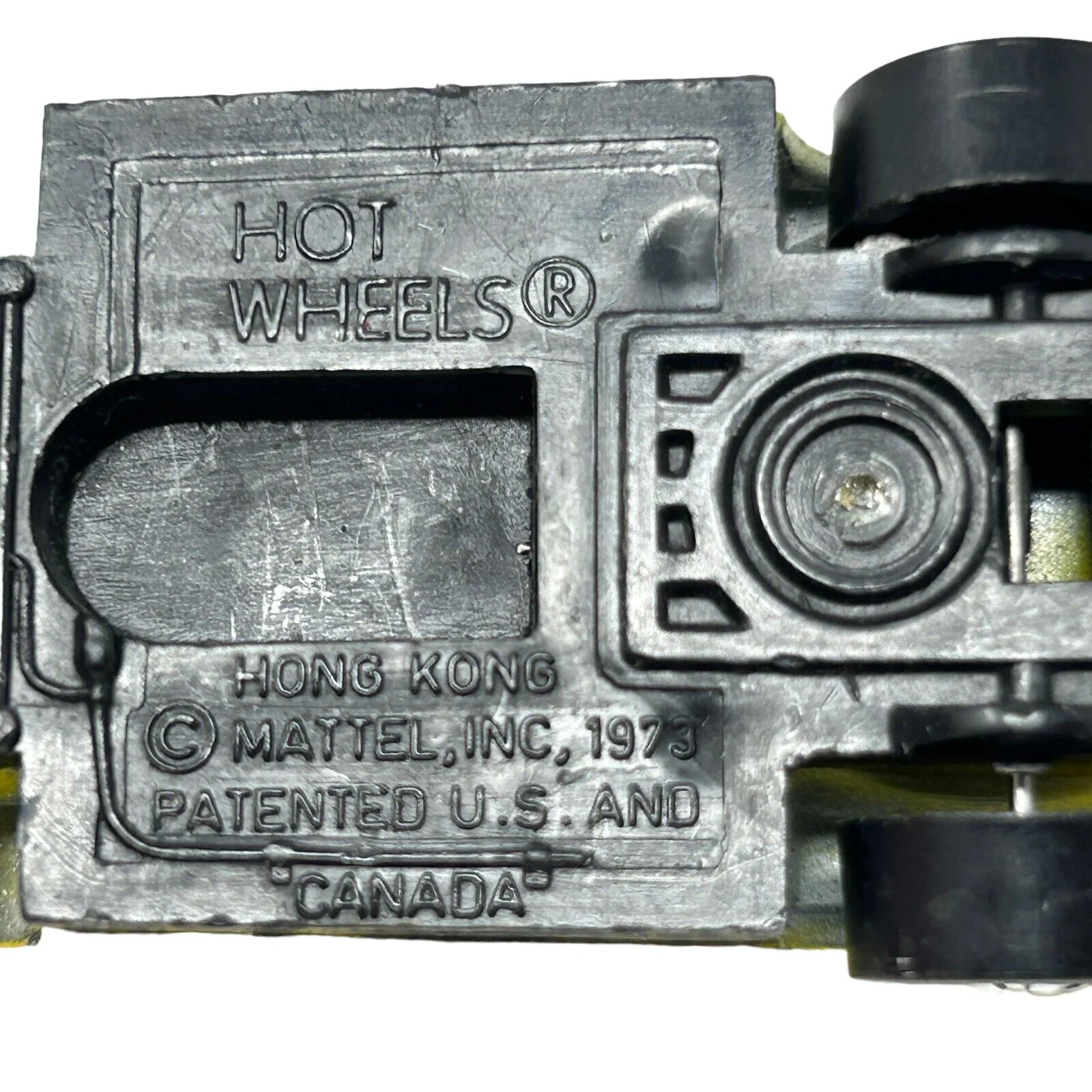 Hot Wheels Steam Roller Diecast Race Car Yellow Toy Vehicle Vintage 1978 HK - Image 8