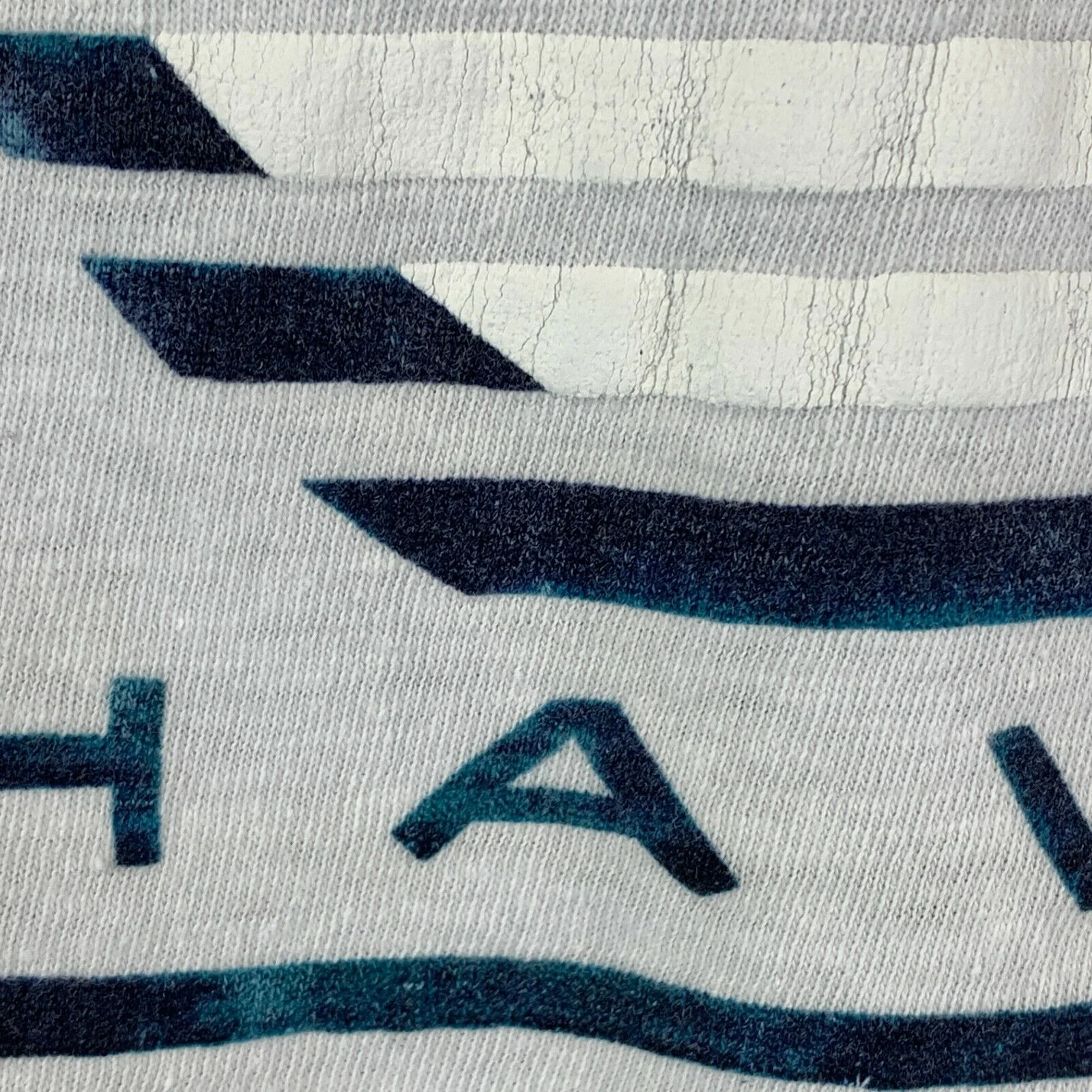 Vintage 80s Make Waves For Clean Water Hawaii T Shirt White Sailing Mens L Large - Image 5