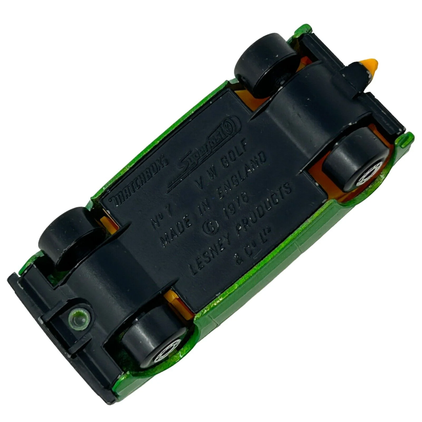 Vintage Matchbox 7 VW Golf Diecast Toy Car Volkswagen Superfast Green England - Image 7