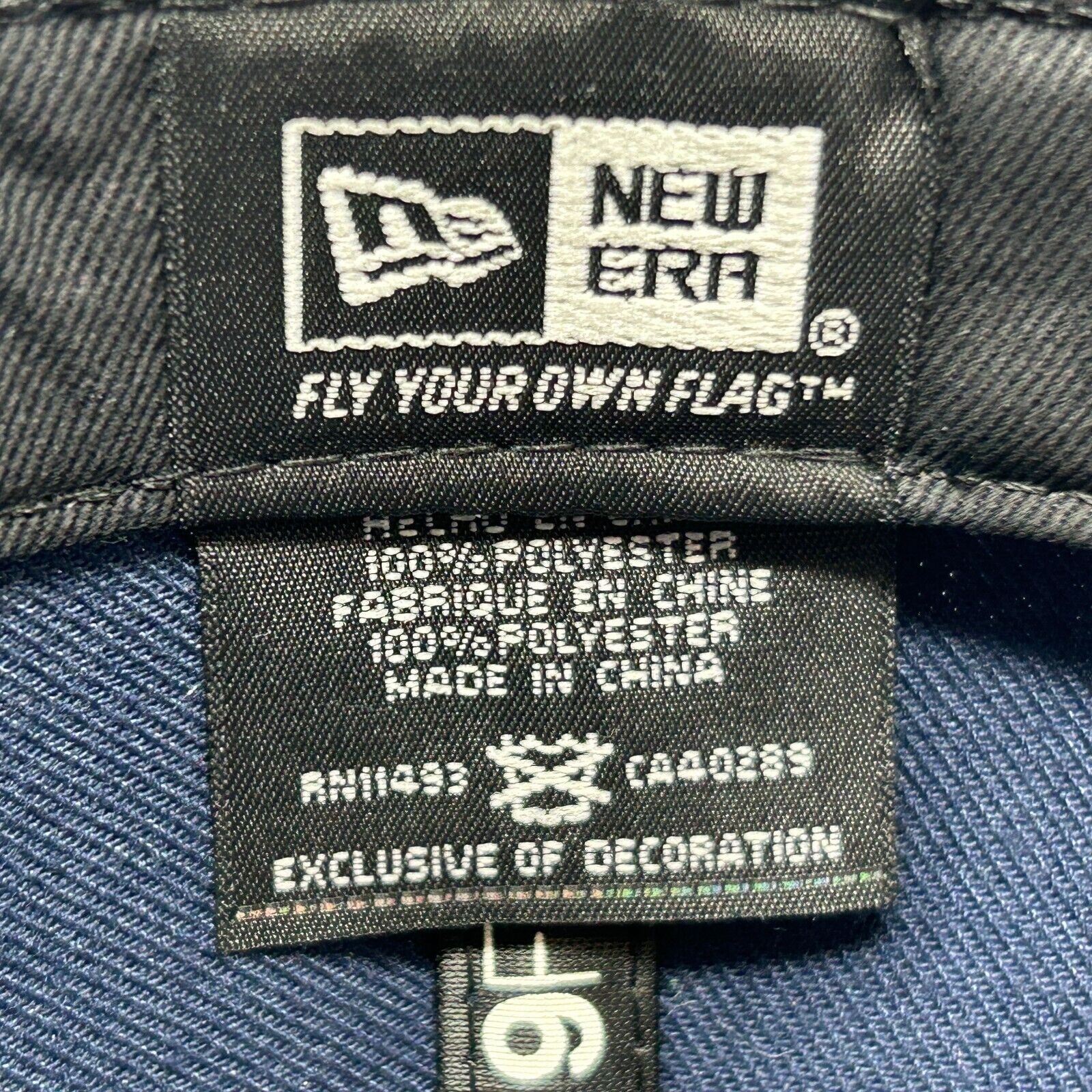 Vintage Y2Ks New England Patriots 3x Champions Hat Baseball Cap Blue New Era NFL - Image 9