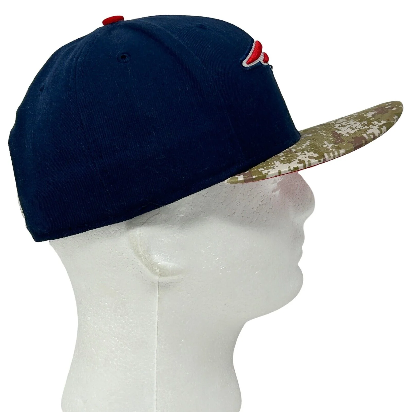 New England Patriots Hat Baseball Cap Blue New Era Salute to Service NFL 7 1/4 - Image 7