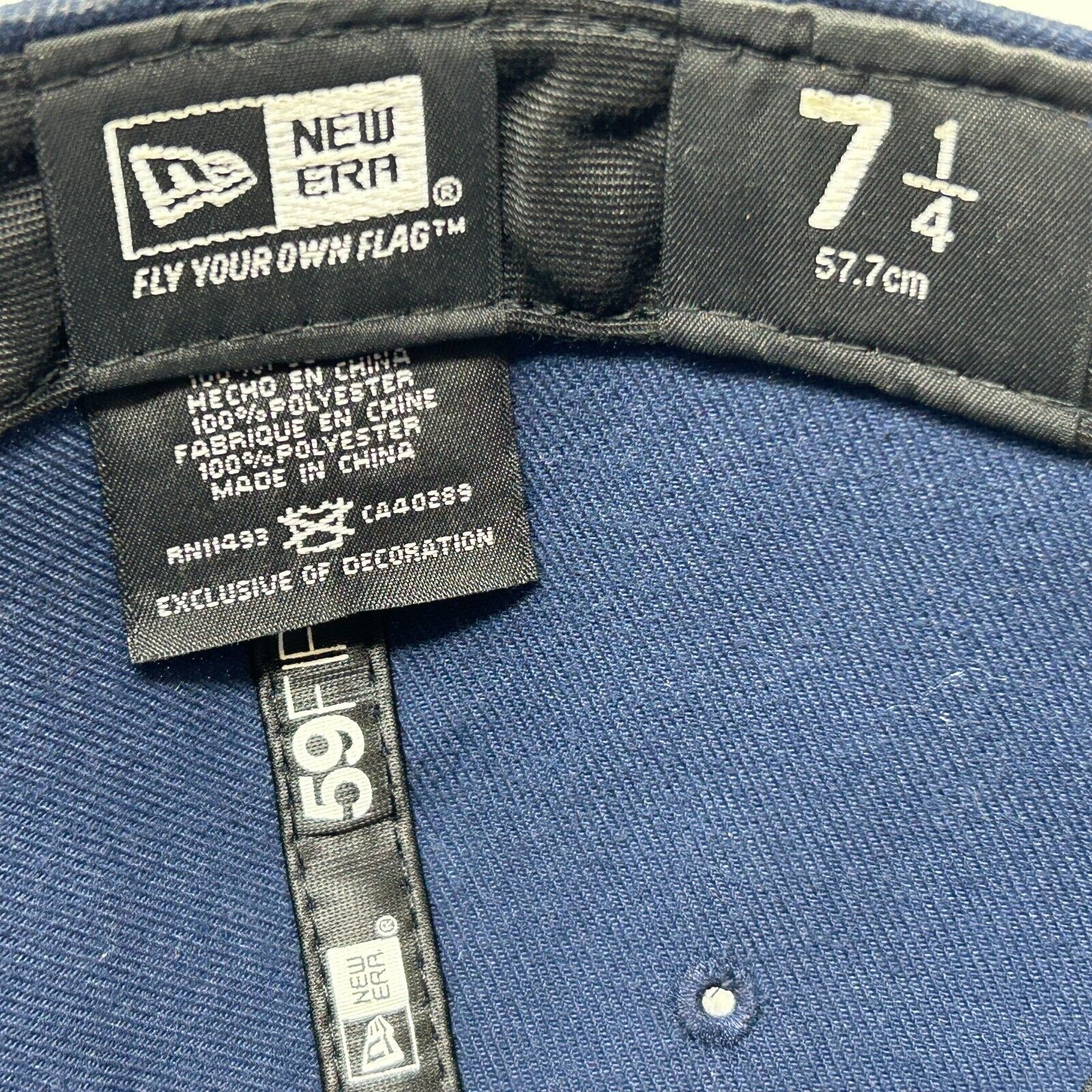 New England Patriots Hat Baseball Cap Blue New Era Salute to Service NFL 7 1/4 - Image 8