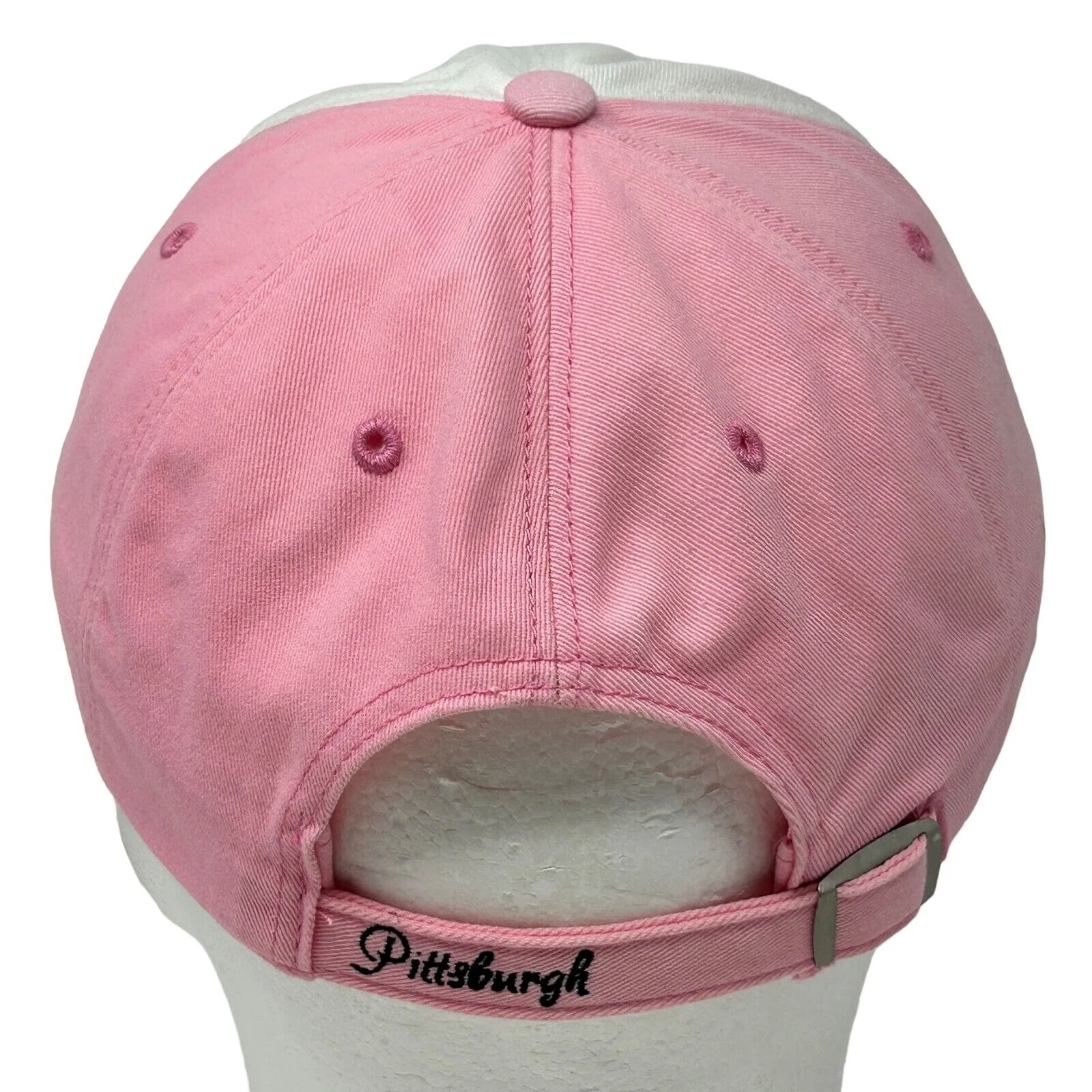 Pittsburgh Penguins Sequin Womens Hat Cap Pink NHL 47 Brand Strapback Ice Hockey - Image 3