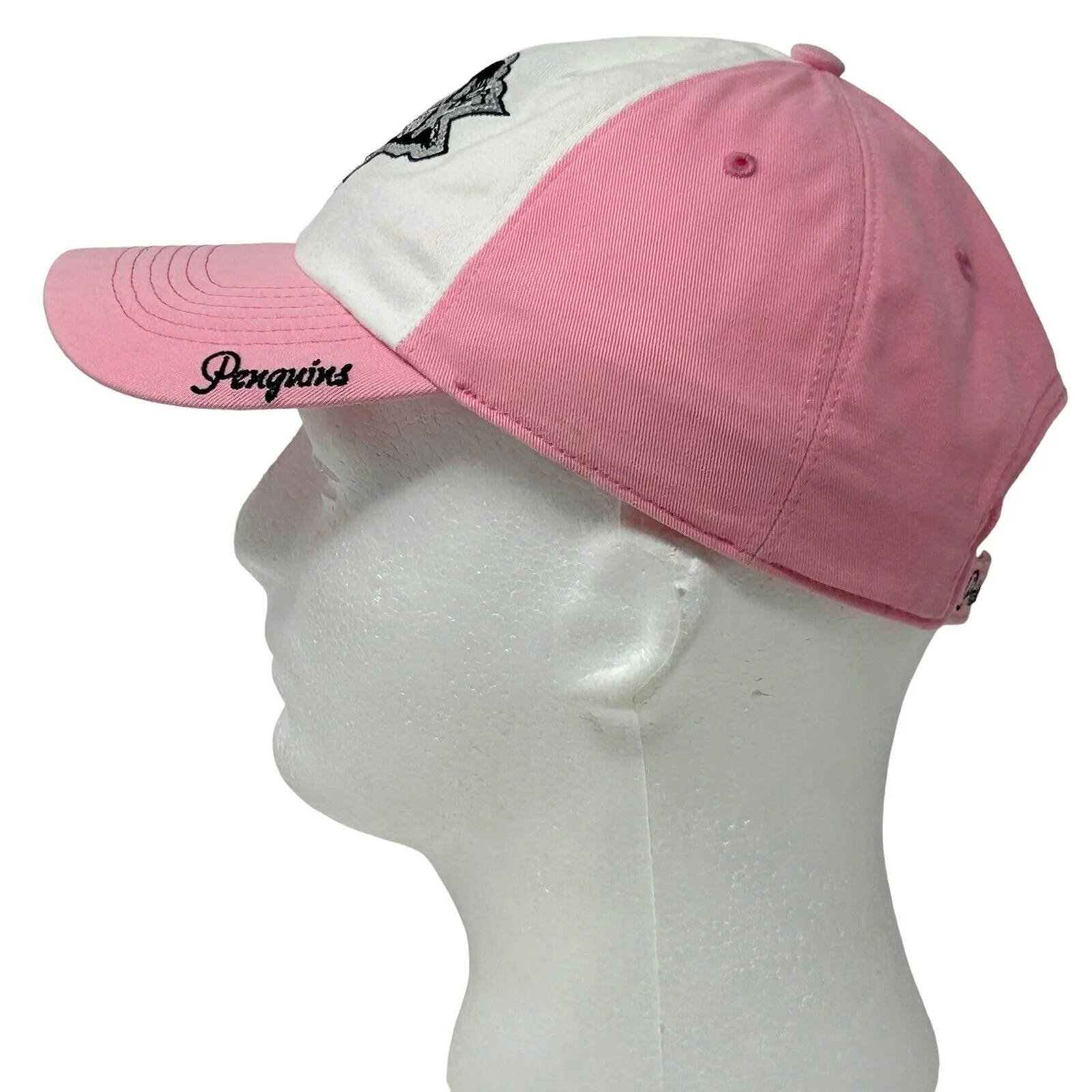 Pittsburgh Penguins Sequin Womens Hat Cap Pink NHL 47 Brand Strapback Ice Hockey - Image 7