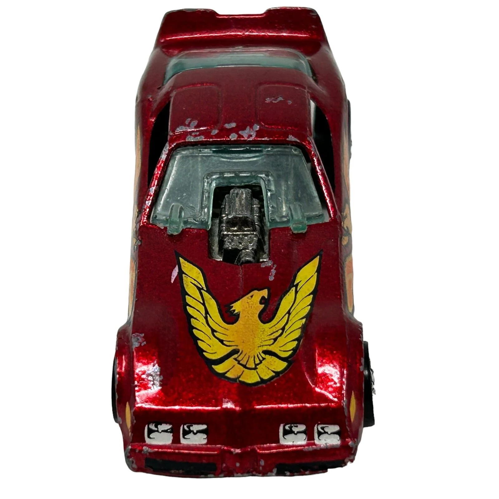 Pontiac Firebird Hot Wheels Funny Car Diecast Car Trans Am Red Vintage Vehicle - Image 3