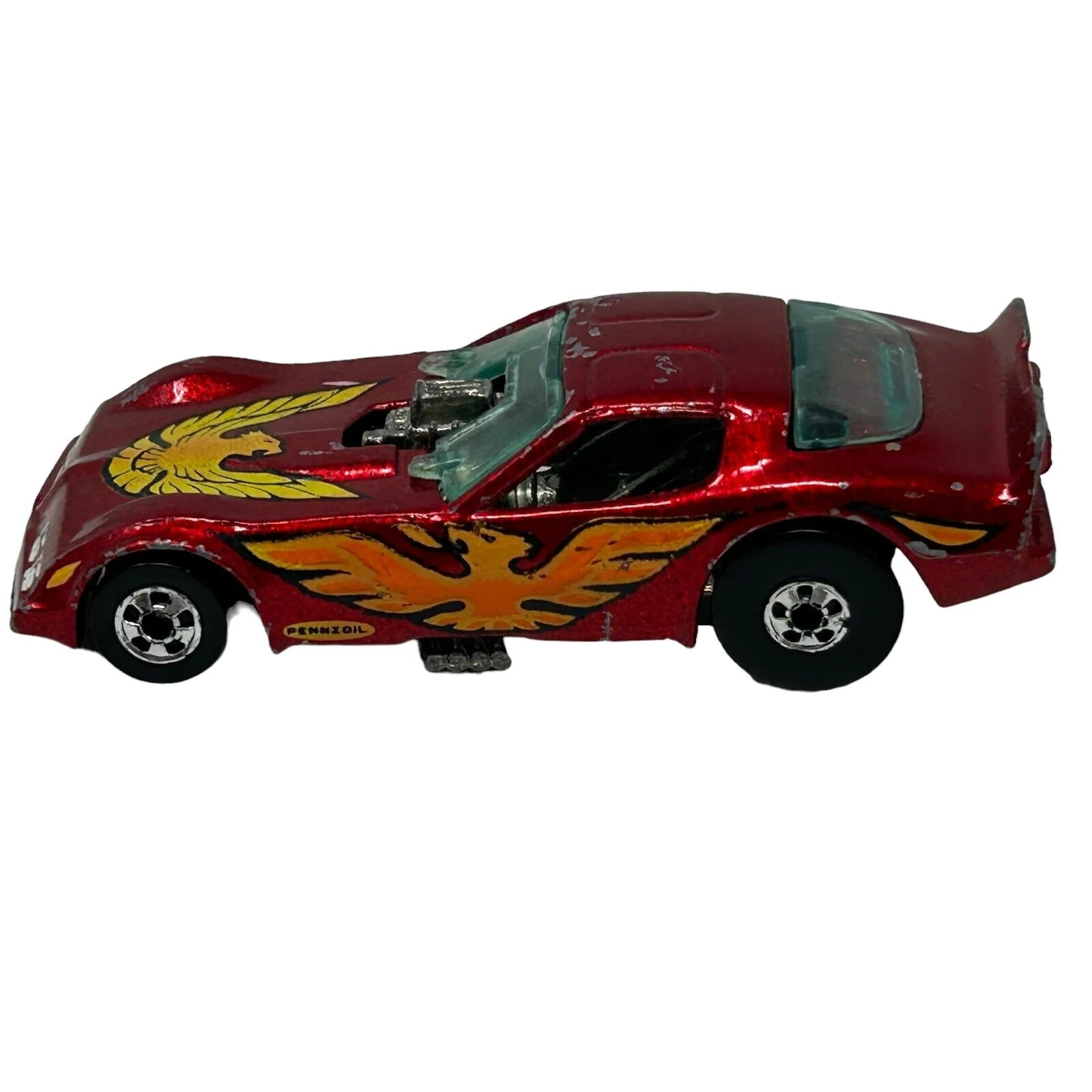 Pontiac Firebird Hot Wheels Funny Car Diecast Car Trans Am Red Vintage Vehicle - Image 4