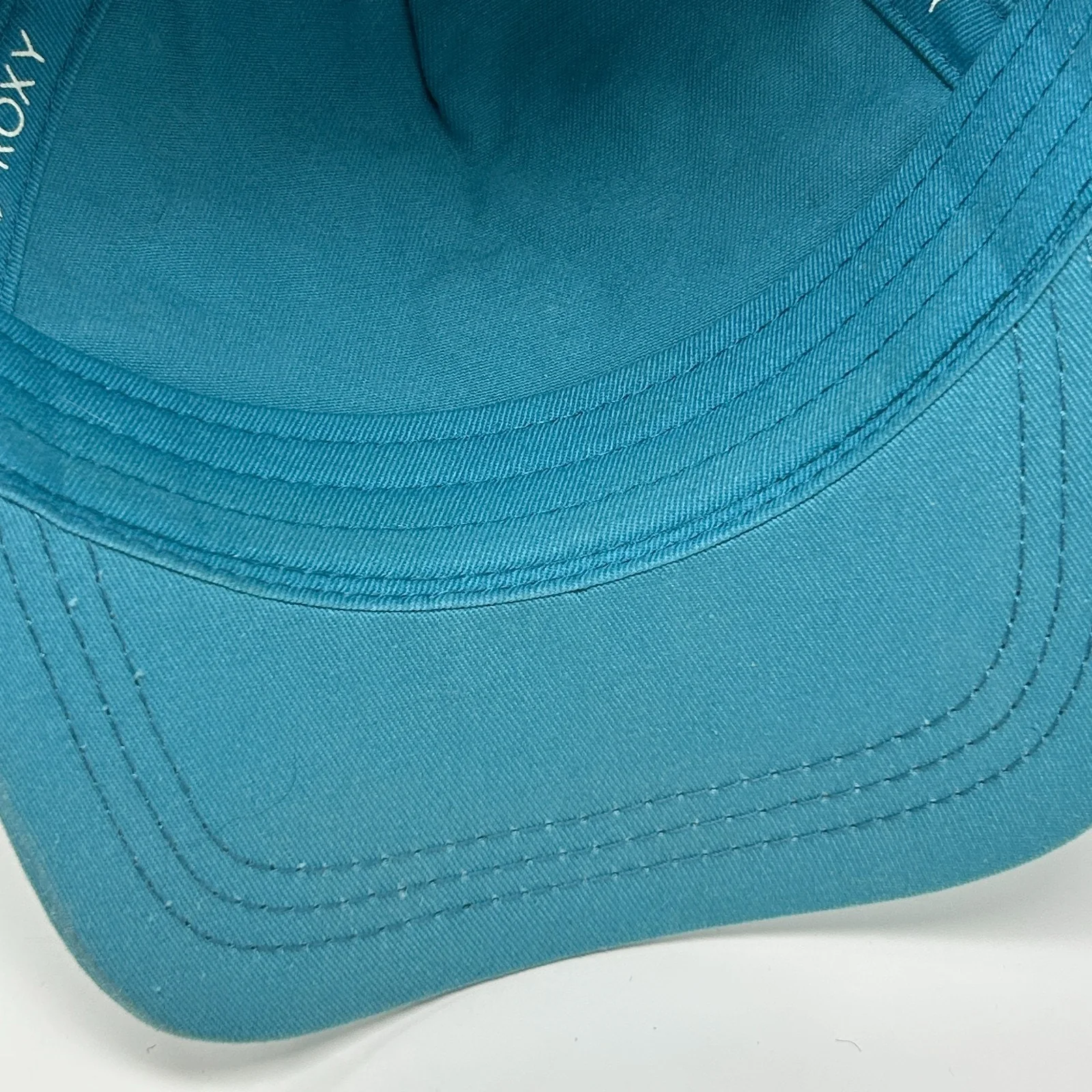 ROXY Womens Hat Baseball Cap Palm Tree Surfer Surfing Snowboarding Snapback Blue - Image 5