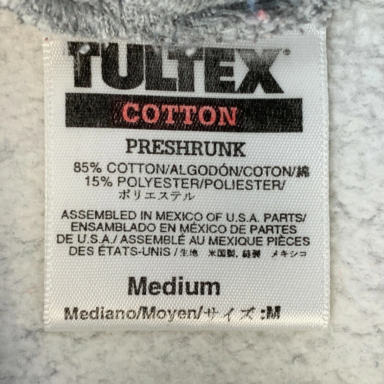 Vintage 90s Skateboarding Devil Demon Hoodie Hooded Sweatshirt Gray M Medium - Image 5