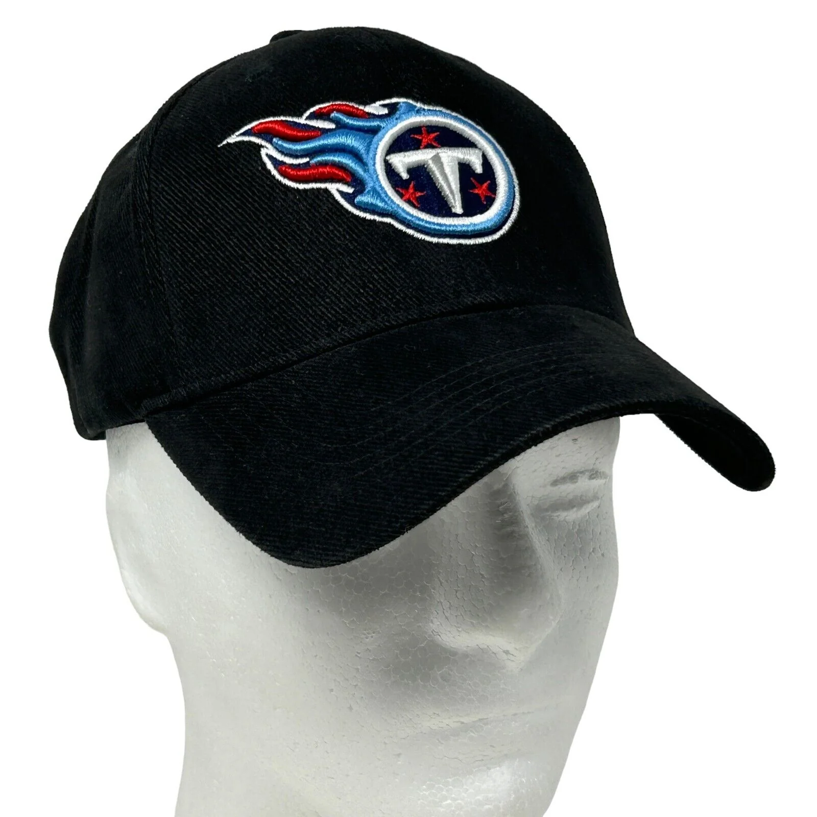 Tennessee Titans Hat Baseball Cap Reebok NFL Football 6 Panel Strapback Black - Image 11