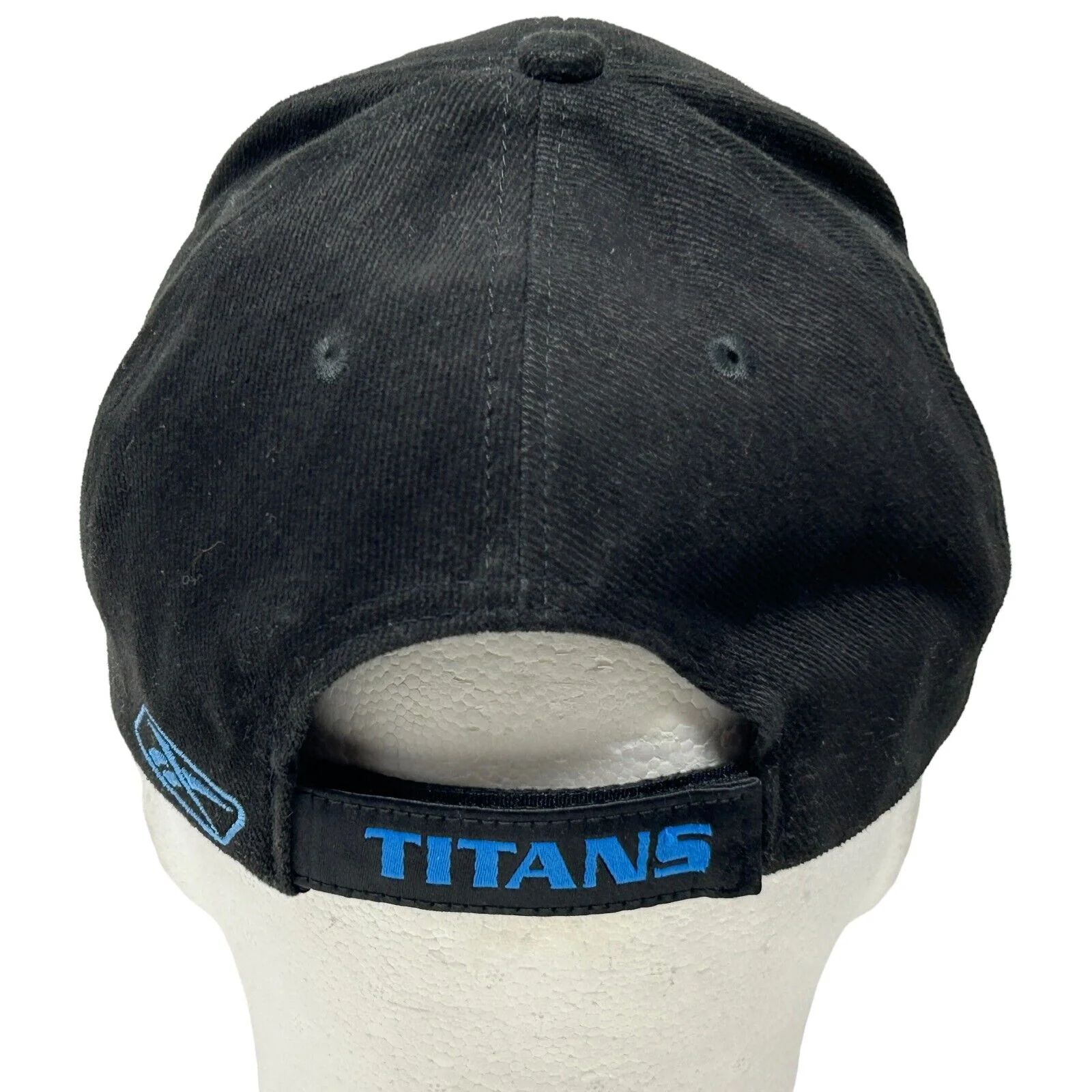 Tennessee Titans Hat Baseball Cap Reebok NFL Football 6 Panel Strapback Black - Image 3