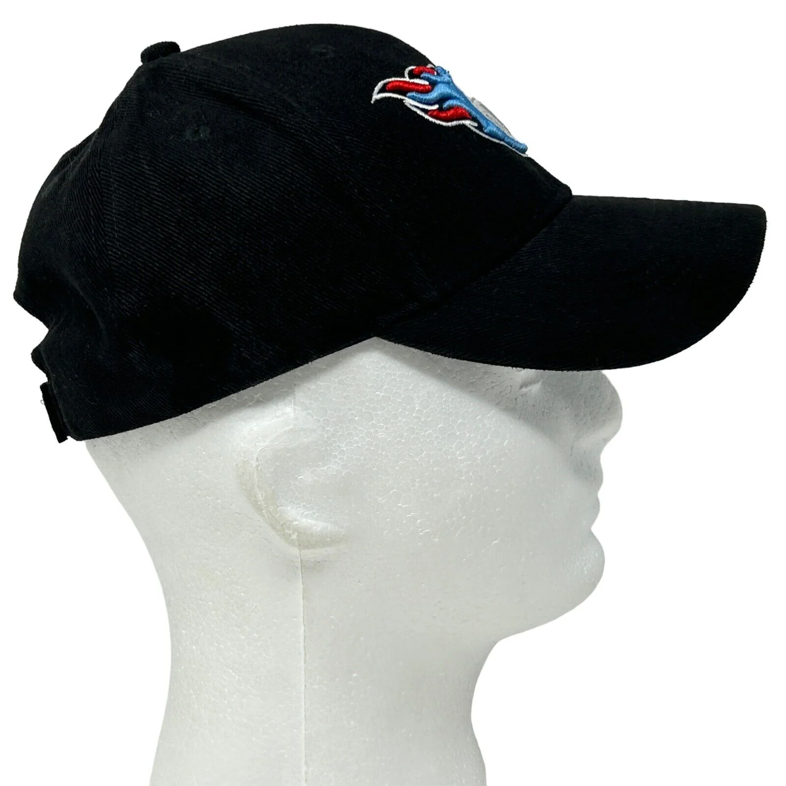 Tennessee Titans Hat Baseball Cap Reebok NFL Football 6 Panel Strapback Black - Image 9