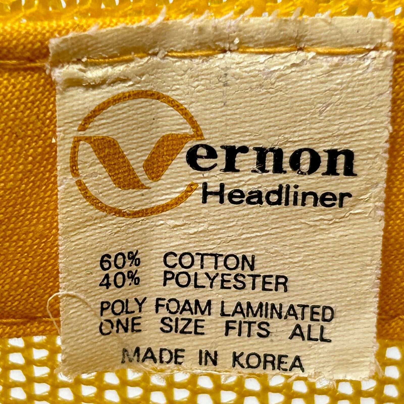 Vintage 80s Trench Plate Rental Co Trucker Hat Baseball Cap Roadwork Mesh Yellow - Image 9