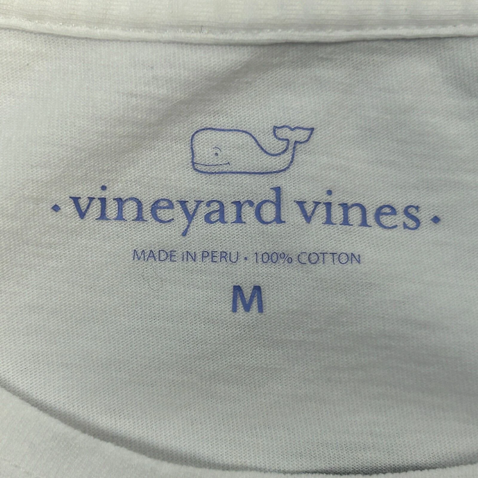 Vineyard Vines Happy Holidays T Shirt Womens Medium Christmas Long Sleeve White - Image 8