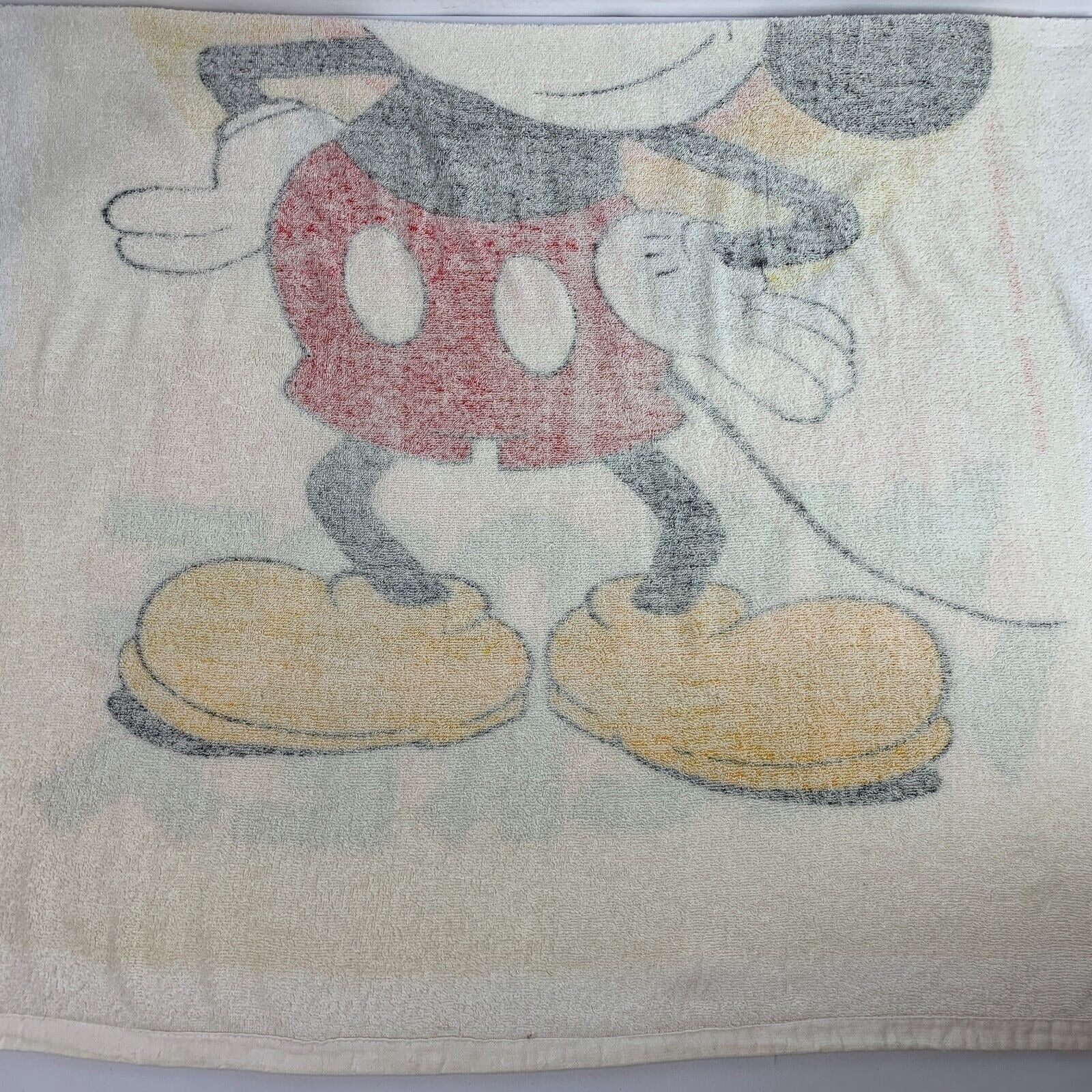 Vintage 80s 90s Mickey Mouse Beach Towel Walt Disney Disneyland Franco - Image 12