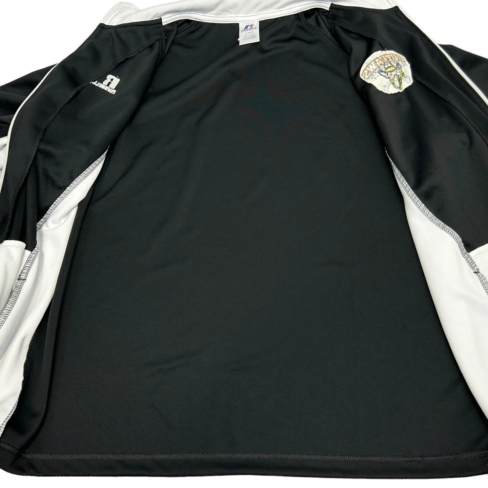 Las Vegas Outlaws Track Jacket AFL Arena Football League Russell Black L Large - Image 4